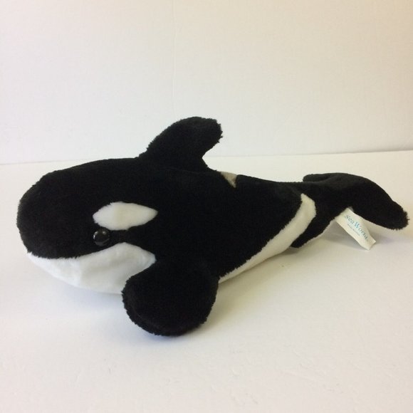Sea World Shamu Plush Killer Whale Orca Black & White Stuffed Animal Toy 15" - Picture 3 of 8